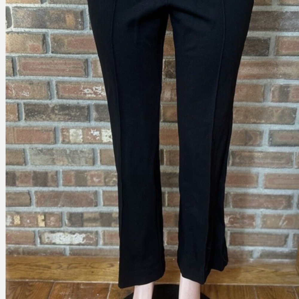 Cache Solid Black Stretch Bootcut Trouser Pants - image 8